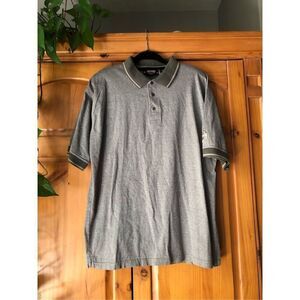 Harley Davidson Biker Motorcycle Large Gray Polo Shirt 100% Cotton